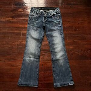 Y2K Rerock by Express boot cut low rise jeans